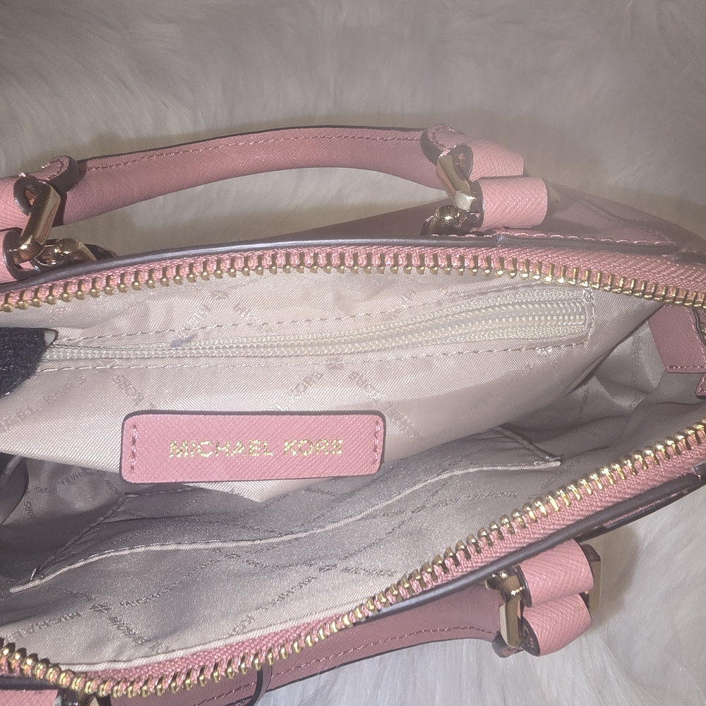 Michael Kors Pink and Wine Women's Bag - Picture 4 of 5
